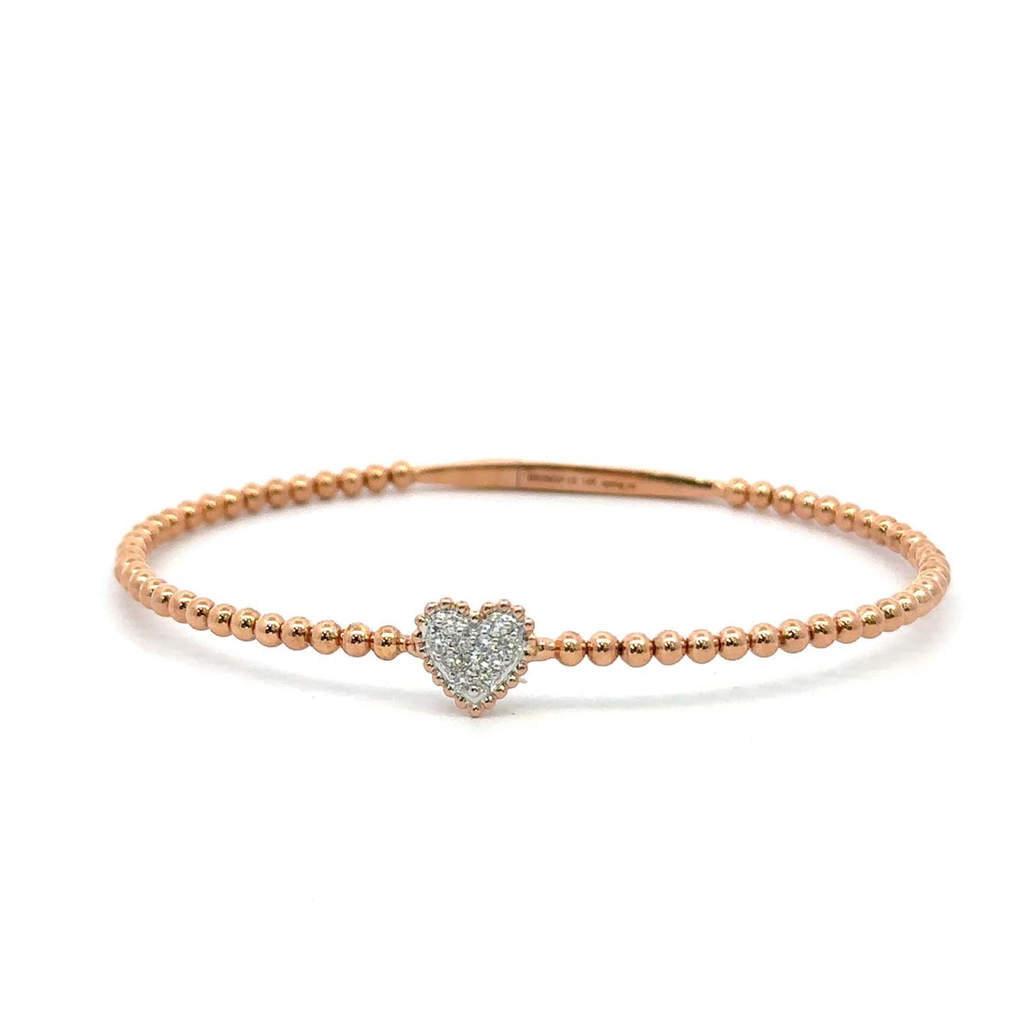 Whisper of Romance – 14KT Gold Flexible Diamond Bangle (0.20 Carats)
