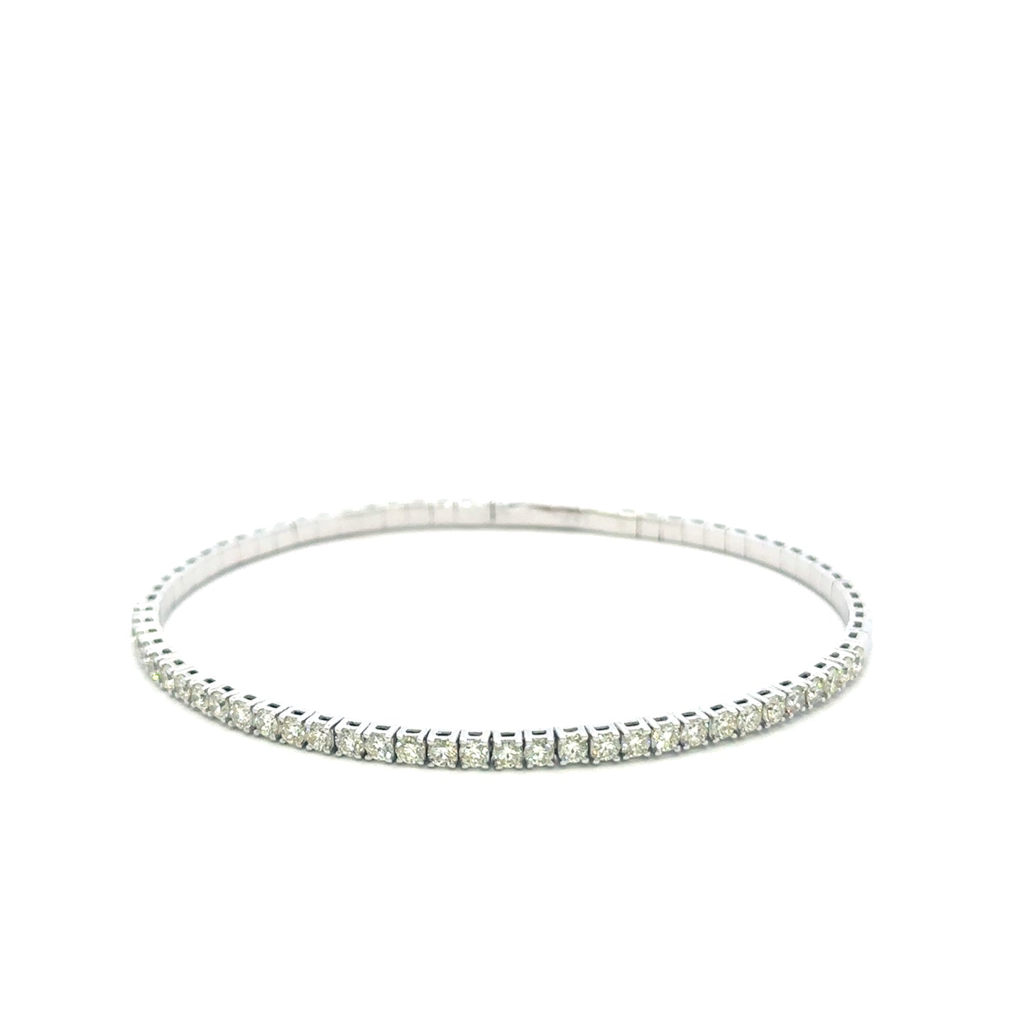 Timeless Diamond Flex Bangle – 1.50 Carats in 14KT Gold