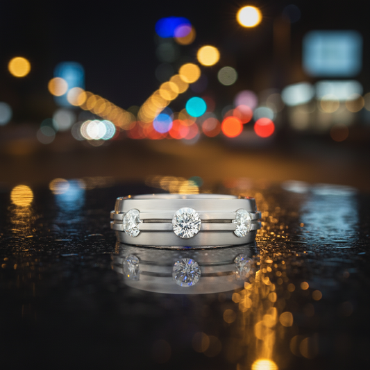 Timeless Radiance: 14KT Three-Diamond Ring of 1.00 Carats lasting Elegance