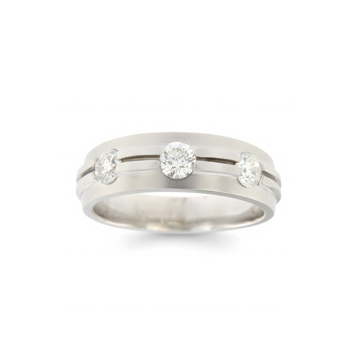 Timeless Radiance: 14KT Three-Diamond Ring of 1.00 Carats lasting Elegance