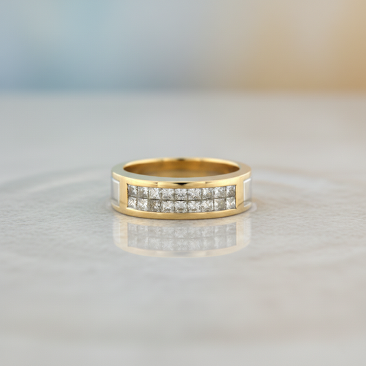 Luxurious 14KT Gold Men's Ring with 1.78 CTW Natural Diamonds