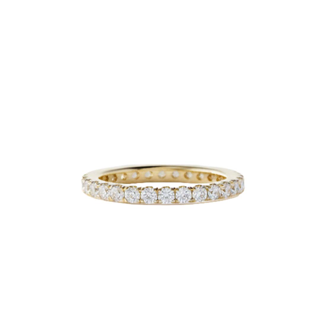 Eternal Brilliance – 14KT Gold Diamond Eternity Band with 0.50ct of Radiant Round Diamonds
