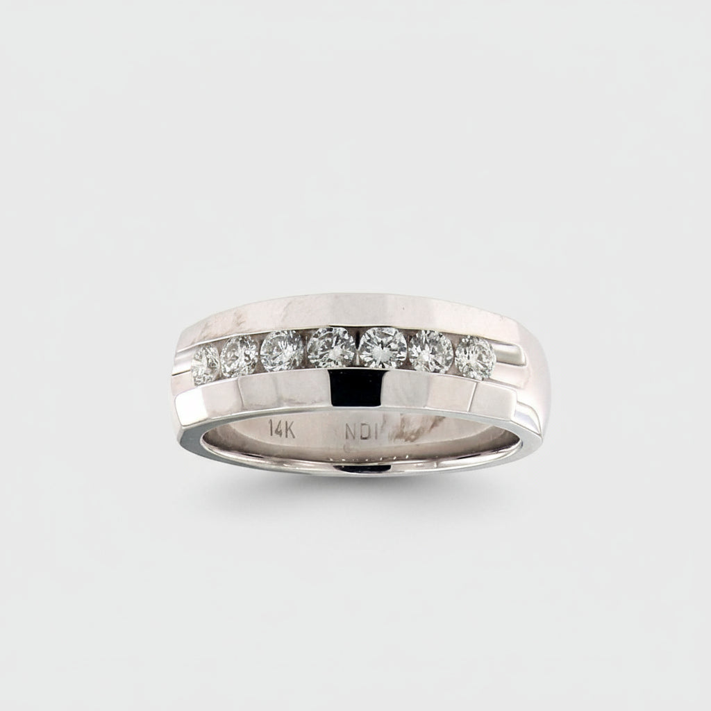 14KT  Channel-Set Diamond Ring 0.70 Carat Timeless Sparkle.