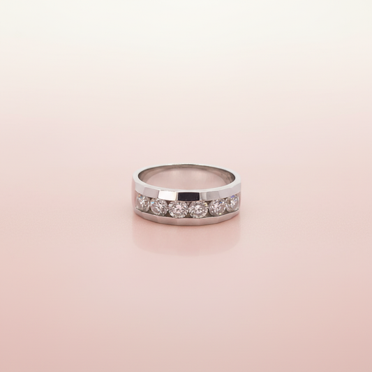 Eternal Brilliance Men's 14KT Gold Channel-Set Diamond Ring, 1.50 CT. TW.