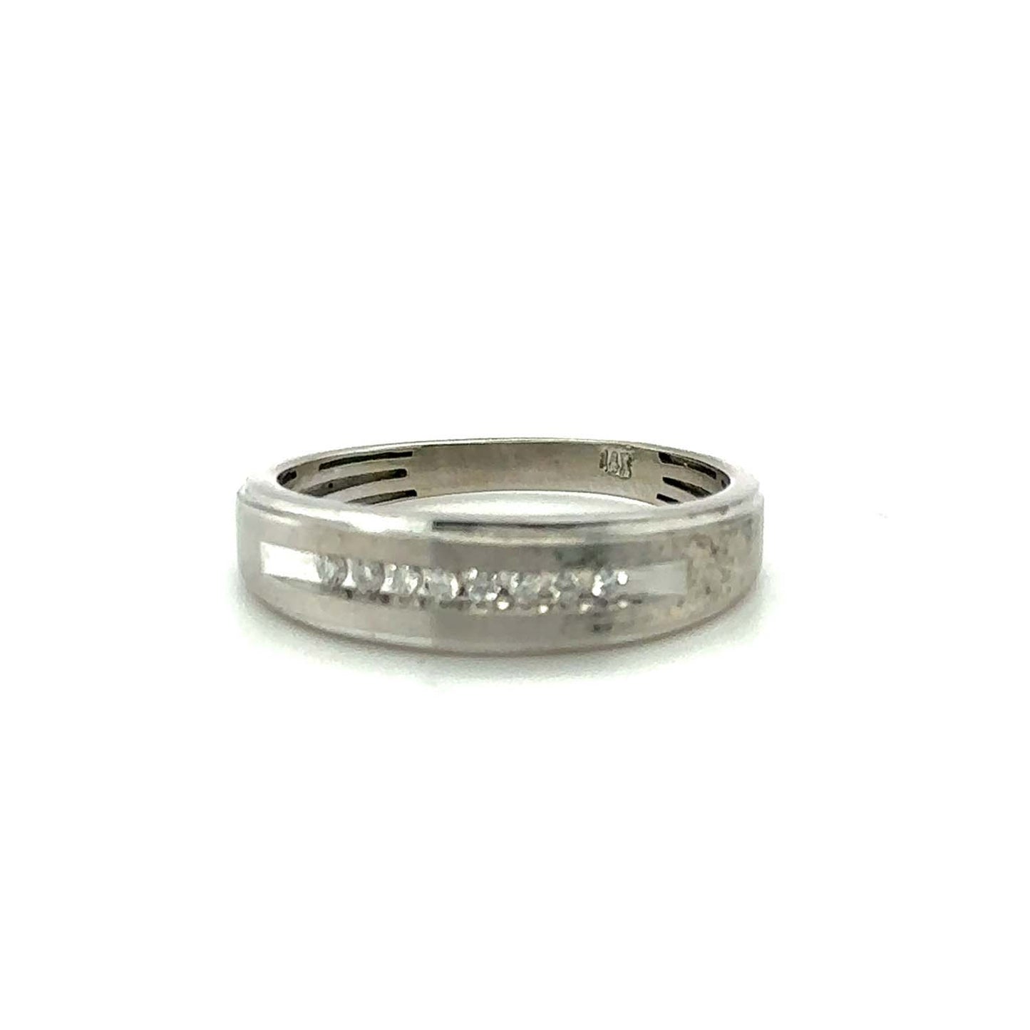 Timeless Brilliance Men’s Channel Set Diamond Ring – (0.20 CT. TW.) of Subtle Sophistication