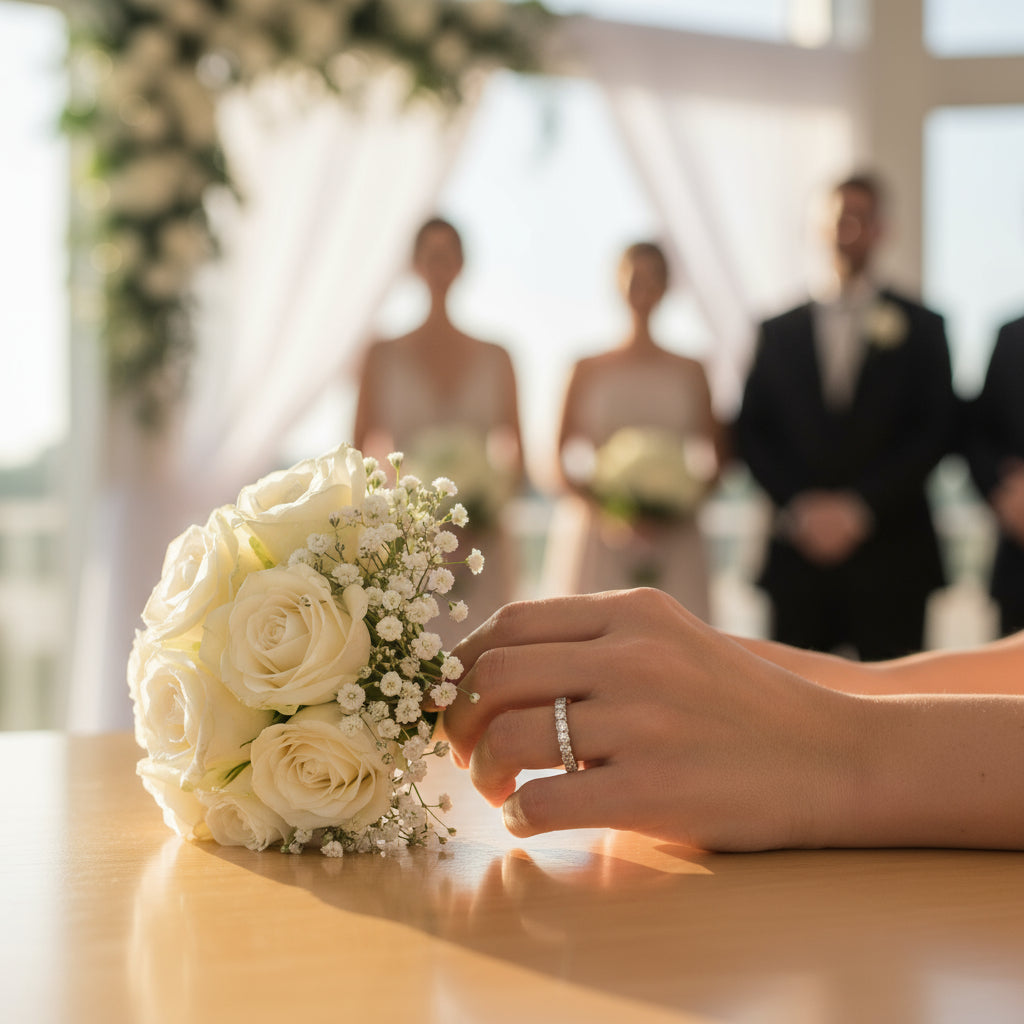 The Eternal Circle – 14K White Gold Diamond Eternity Band, 1.60 Carats of Radiant Round Diamonds