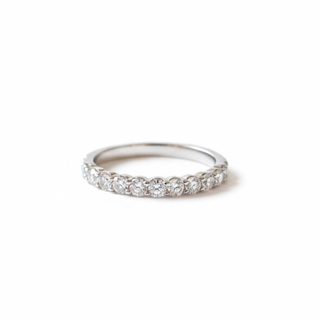14KT Gold Women’s Diamond Band Ring – 0.50ct Round Brilliant Diamonds