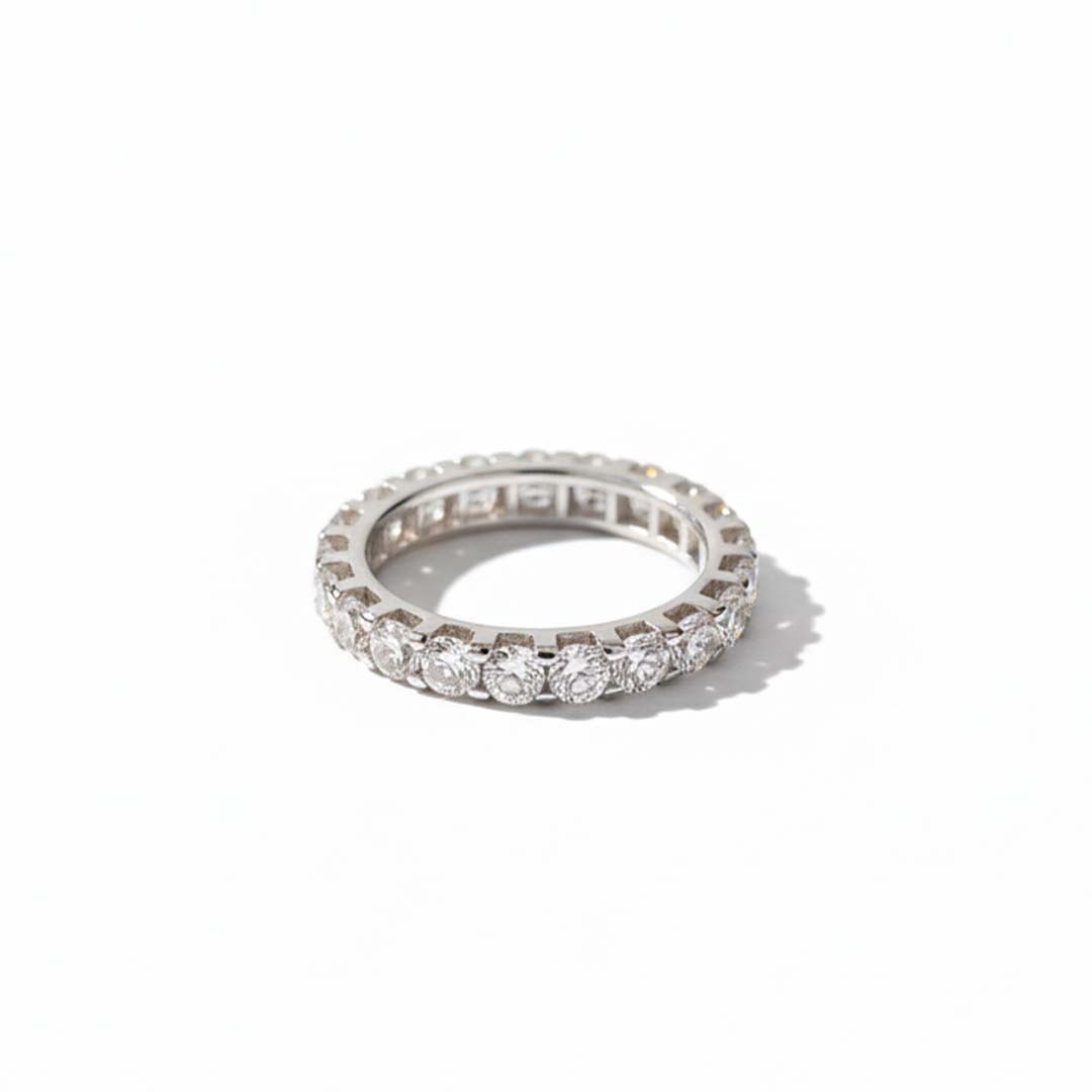 The Eternal Circle – 14K White Gold Diamond Eternity Ring with 2.00ct of Brilliant Round Diamonds