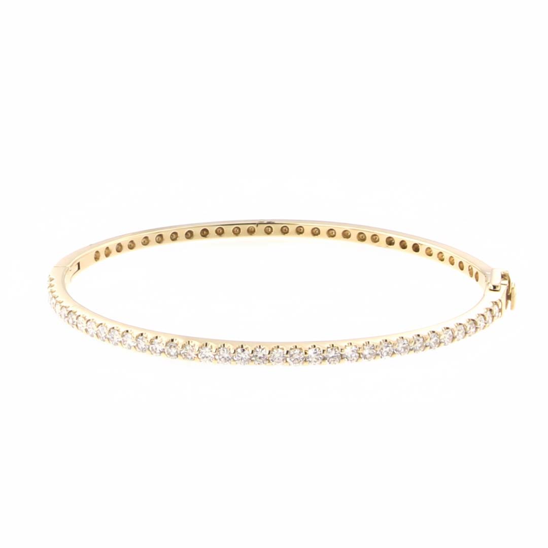 Forever Classic Diamond Bangle – 2.00 Carats in 14K Gold – ghjewelrycenter