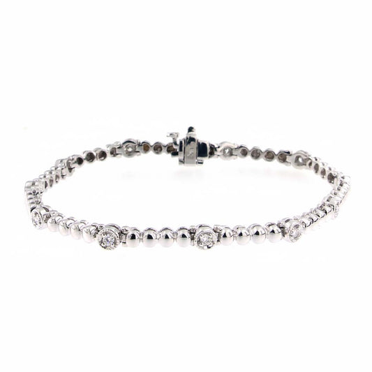 14K Gold Ladies’ Bracelet with 0.35ct Natural Round Diamonds