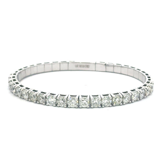 Timeless Diamond Flex Bangle – 7.00 Carats in 14KT Gold