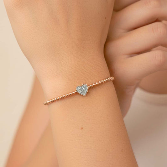 Whisper of Romance – 14KT Gold Flexible Diamond Bangle (0.20 Carats)