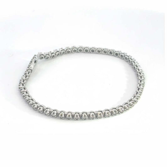 Ladies’ 14K Gold Tennis Bracelet with 3.00ct of Round-Cut Diamonds