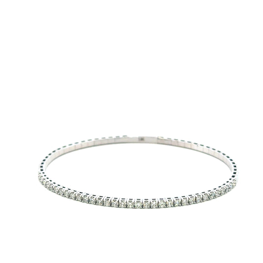 Grace in Motion – 14KT Gold Flexible Diamond Bangle with 1.00ct of Brilliant Diamonds