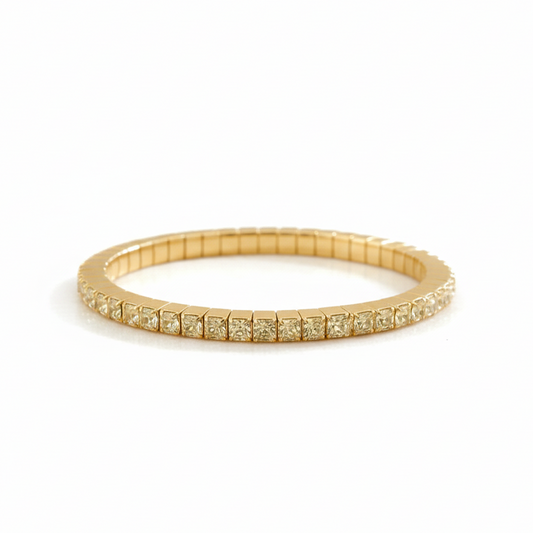 18KT Yellow Gold Yellow Canary Diamond Bangle