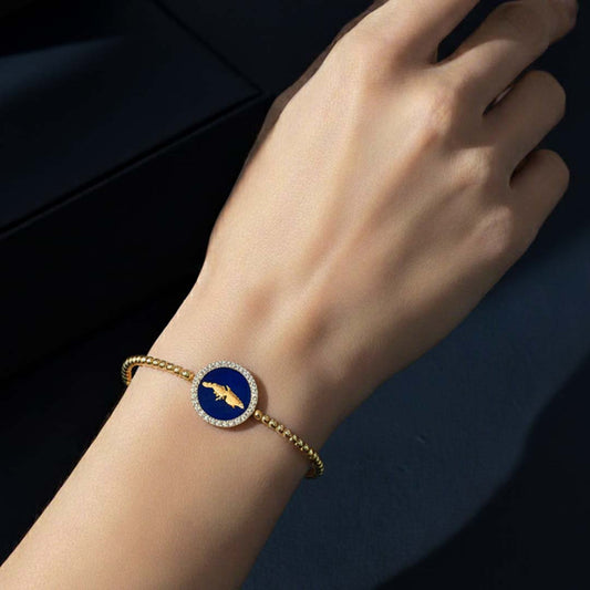 Stunning 14KT Gold Flexible Bangle with 0.23 Carat of Sparkling Diamonds