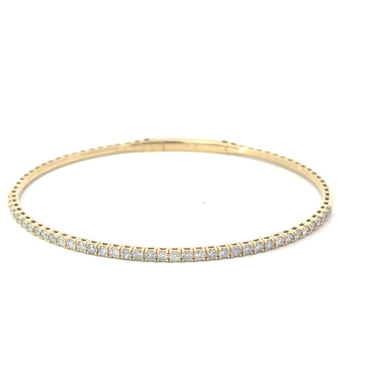 Love in Motion – 18KT Gold Flexible Diamond Bangle (1.00ct)