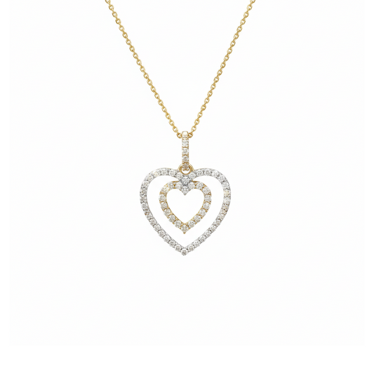 ✨ 0.25 CT Diamond Heart Necklace 14KT Yellow Gold | SPECIAL ✨