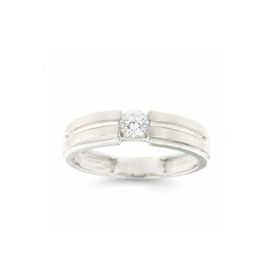 Pure Brilliance Solitaire 14KT Gold Men's Diamond Ring ( 0.41 CT. TW.)