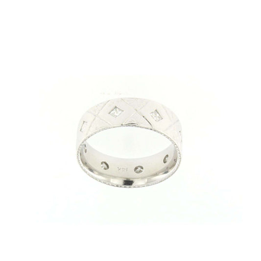 Exquisite Men’s (1.00 CT. TW.)Princess Cut Diamond Ring Bezel Diamond Design.