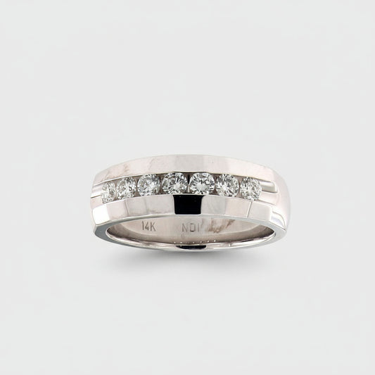 14KT  Channel-Set Diamond Ring 0.70 Carat Timeless Sparkle.