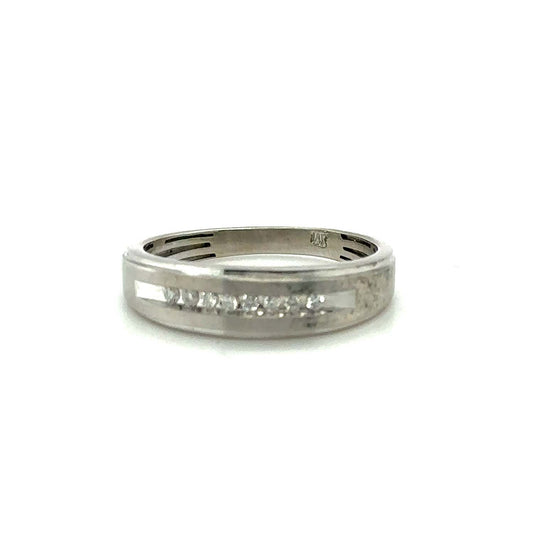 Timeless Brilliance Men’s Channel Set Diamond Ring – (0.20 CT. TW.) of Subtle Sophistication
