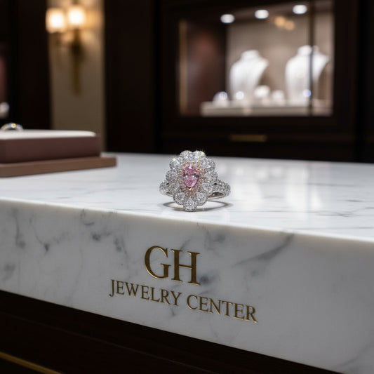 18KT Gold Pink Diamond Petal Grace Ring – 1.42 Cts