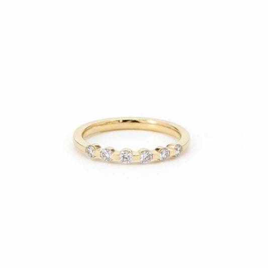 18K Yellow Gold Diamond Band – 0.30 Total Carats of Timeless Elegance