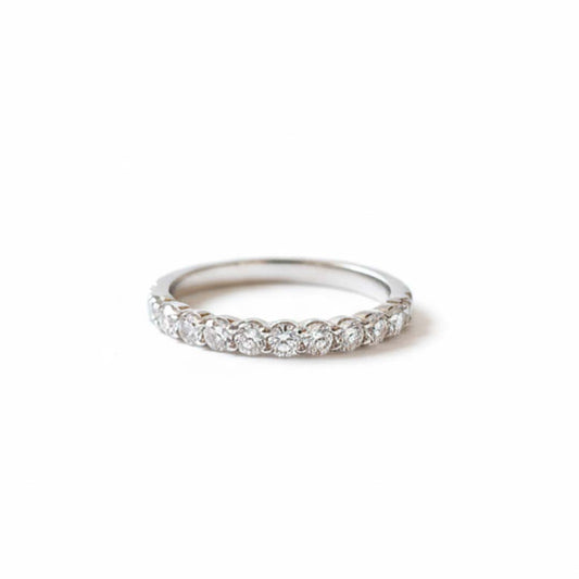 14KT Gold Women’s Diamond Band Ring – 0.50ct Round Brilliant Diamonds