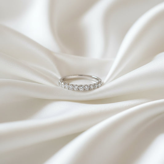 14KT Gold Women’s Diamond Band Ring – 0.50ct Round Brilliant Diamonds