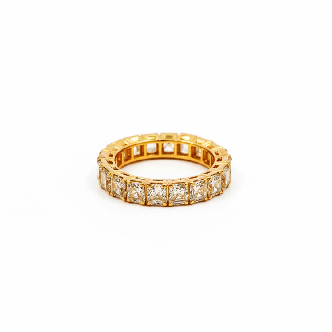 18KT Gold Fancy Yellow Diamond Eternity Band – 5.00 Cts