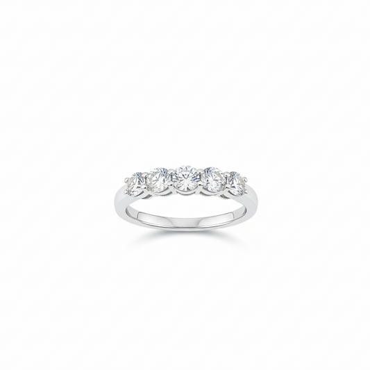 1.00 CT Diamond 5-Stone Ring in 14KT WG  SPECIAL SALE!