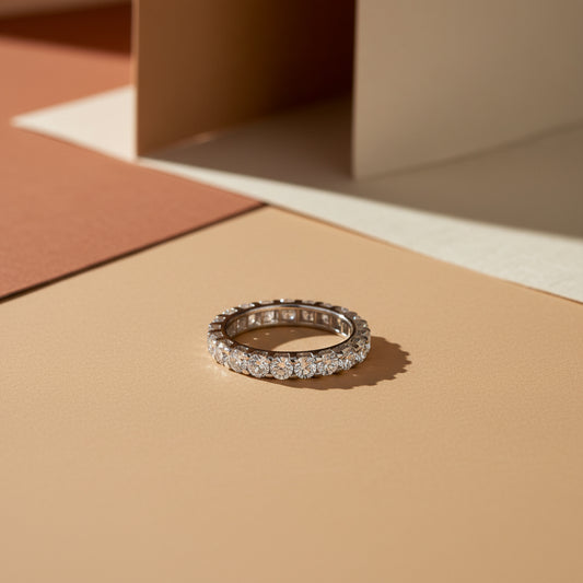 The Eternal Circle – 14K White Gold Diamond Eternity Ring with 2.00ct of Brilliant Round Diamonds